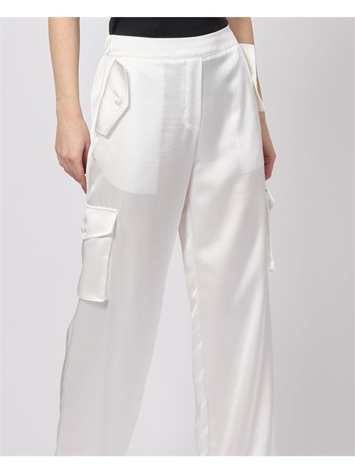 Pantalon en tissu Silvian Heach avec poches SILVIAN HEACH | GPP25355PAOFF-WHITE